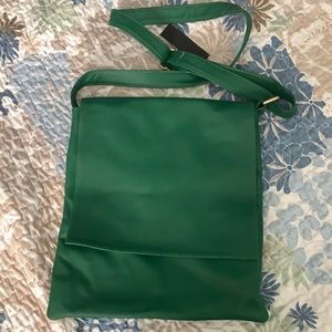 Green Italian leather purse